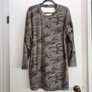Camo Sweater Dress
